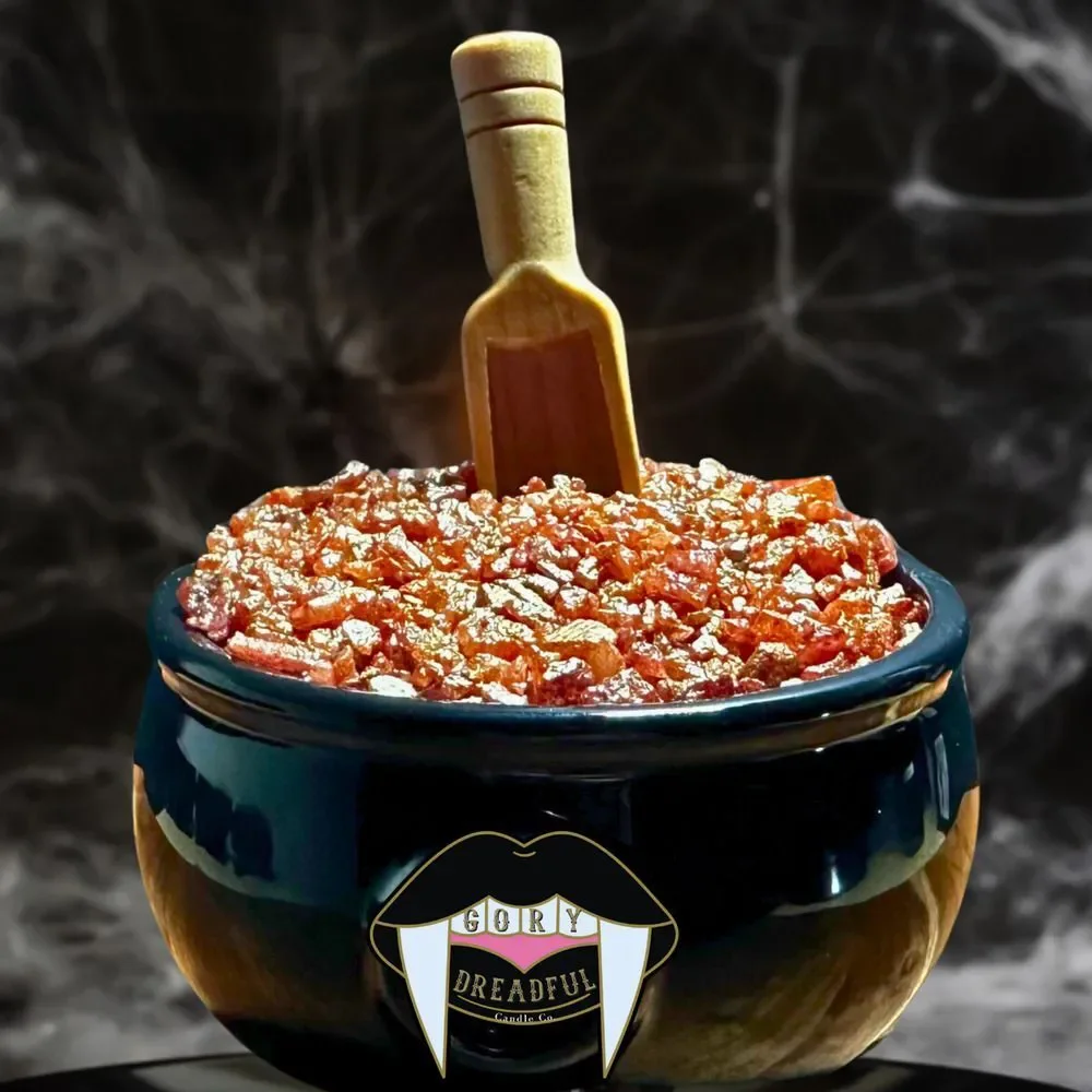 Jack-O-Lantern Donut Sizzling Room Salt Potpourri: Dulce Pumpkin Donut Scent